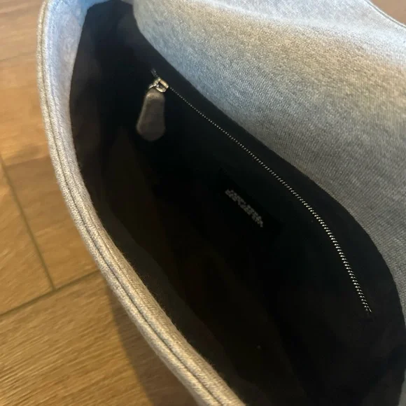 Fendi x Marc Jacobs Grey Ice Jersey Logo Baguette Bag - Picture 7 of 11